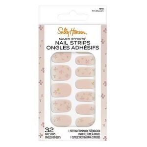 Sally Hansen Salon Effects Nail Strips Pink Blossom 1045 New!
